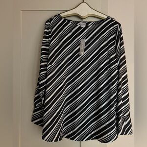 Chico’s Black and White Top